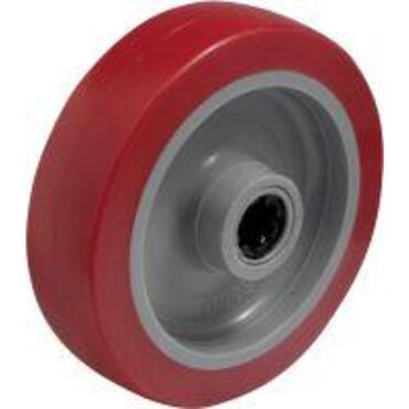 Polyurethane wheel, red, WTPU series